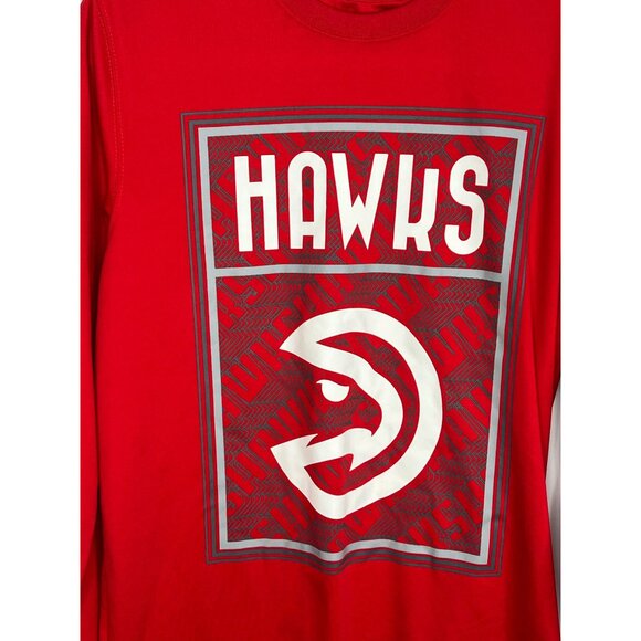 Atlanta Hawks T Shirt Mens Medium Top Basketball Tee NBA Graphic Activewear Gym - Picture 2 of 13